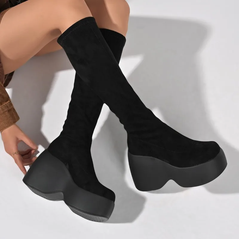 Knee High Sock Women - Zimowe Nowe Obcisłe Botki Skarpety Plus