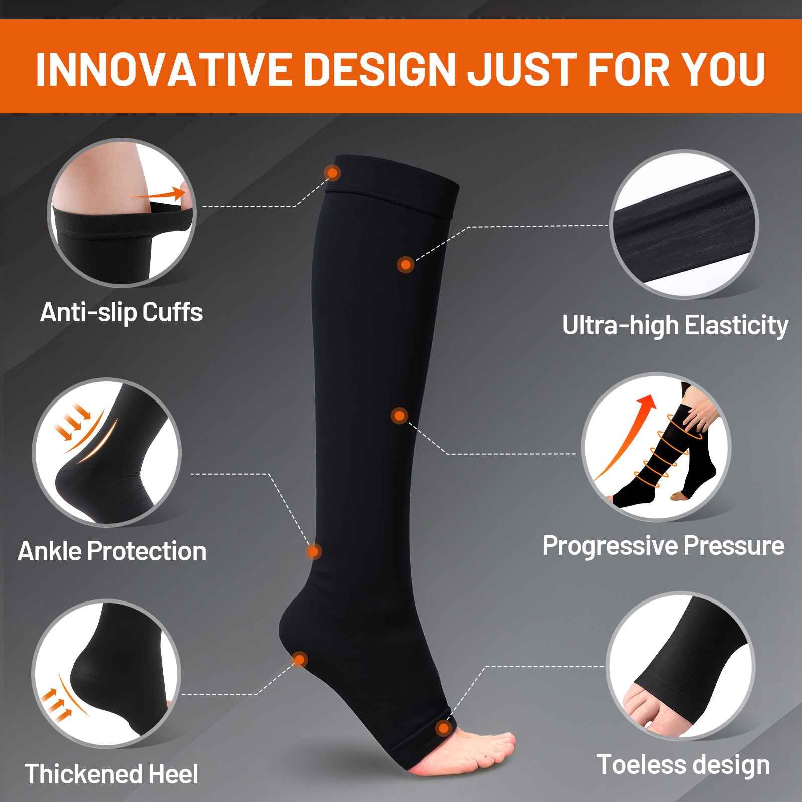 Skarpety uciskowe Cofoe S-XXL  – Compression Sock Medical recenzja i cena