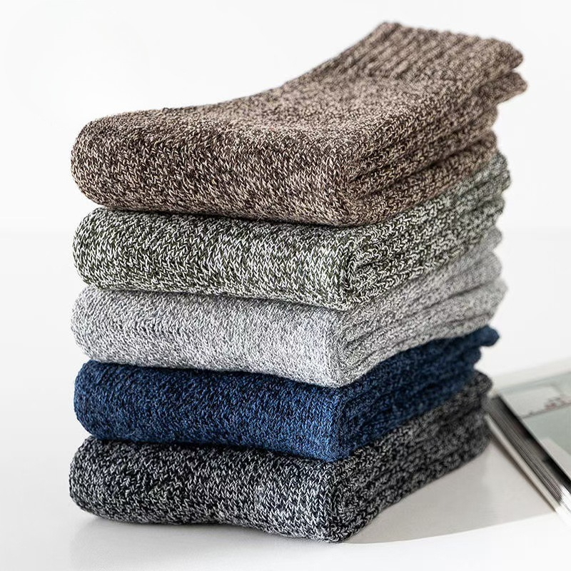 5 par jednokolorowych skarpet  – Thermal Sock Winter recenzja i cena
