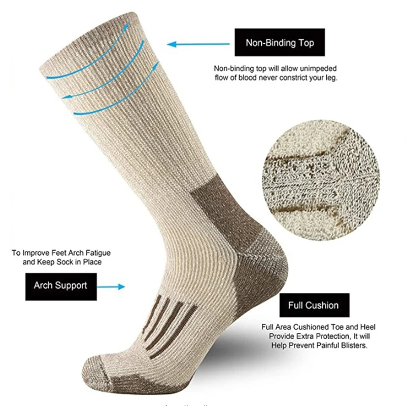 Skarpety z 80% wełny, ciepłe,  – Wool Hiking Sock recenzja i cena