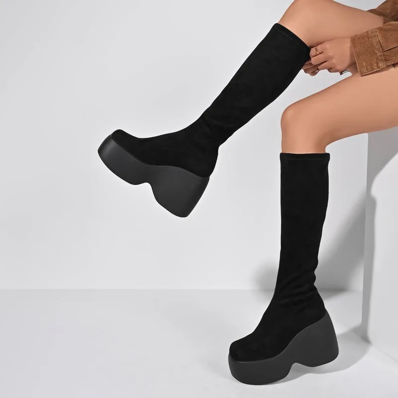 Zimowe Nowe Obcisłe Botki Skar – Knee High Sock Women recenzja i cena